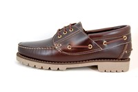 Boat Shoes with Profile Sole - brown in large sizes